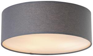 Потолочный светильник, цоколь E27, антрацитово-белый, степень защиты IP20 Novel, антрацит/белый