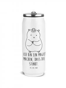 Mr. & Mrs. Panda Термос с шапочкой в виде хомячка и надписью белого цвета