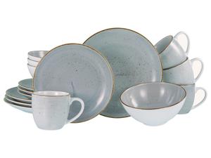 КОМПЛЕКСНЫЙ НАБОР Белый, светло-серый, винтажный, природный, 16 предметов, на 4 персоны Creatable, белый/светло-серый