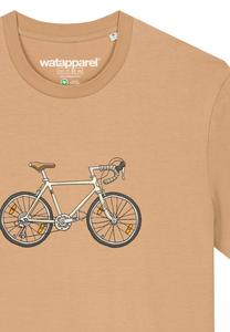Футболка с принтом BIKE watapparel, бежевый