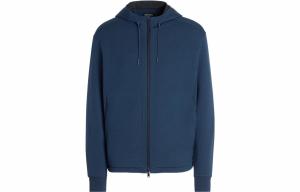 Zzegna Толстовка мужская Midnight Blue с капюшоном Moderate Regular