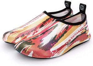 Детские/женские/мужские водные туфли, быстросохнущие акваноски для пляжа, активного отдыха, плавания, йоги, спорта Super Shopping-Zone, Colorful 43