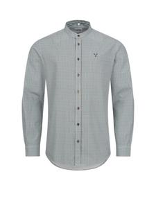 Традиционная рубашка Филиппа с длинными рукавами зеленого цвета Nübler