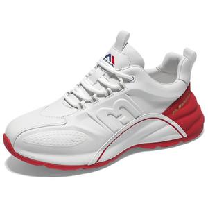 Kolumb Износостойкие дышащие низкие повседневные кроссовки , увеличивающие рост, мужские, белые, красные