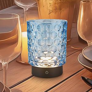 Светодиодная настольная лампа на батарейках BRILO Sunora, синий