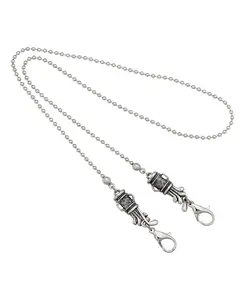 Держатель для маски с цепочкой для мячей и клюшек для гольфа 2028, silver-tone