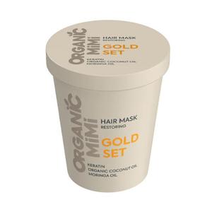 Золотой набор восстанавливающая маска для волос Organic Mimi, 200 мл