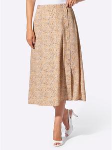 Юбка-слипон с принтом верблюжьей шерсти и шампанского WITT WEIDEN