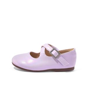 Низкие кожаные туфли ABC DOUKIDS для детей ABCdoukids, фиолетовый