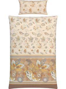 Постельное белье из перкаля бежевого цвета REDBEST, 155x220 см (40x80 см)