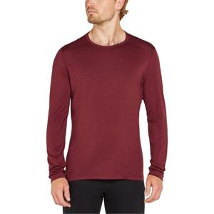 Мужские футболки с круглым вырезом, средней толщины Icebreaker, port umber