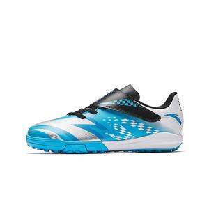 Звездные противоскользящие износостойкие низкие детские футбольные бутсы TF Antakids, Chlorine синий/Anta белый/серебряный