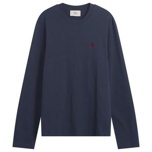 Ami Paris Красная футболка с длинными рукавами ami de coeur