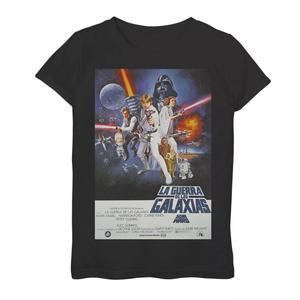 Футболка с постером испанского фильма «Звездные войны» для девочек 7–16 лет Licensed Character