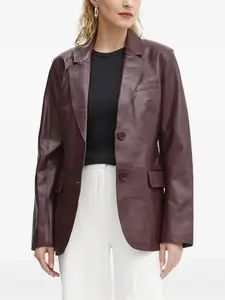 Однобортный пиджак с застежкой на пуговицы STAND STUDIO, красный