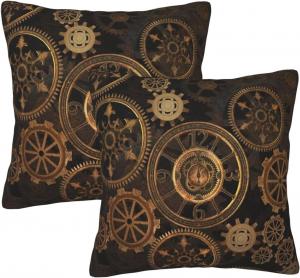 BURLOE Чехлы для подушек в стиле стимпанк White