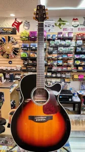 Акустическая/электрическая гитара Takamine GN71CE BSB серии G70 NEX с вырезом 2010-х годов - блестящий коричневый санберст