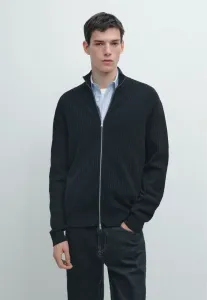 Кардиган на молнии Massimo Dutti, Mottled Dark Blue