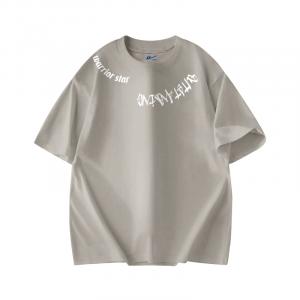 Футболка Unisex Crew Neck Moderate Heavyweight WARRIOR, светло-серый