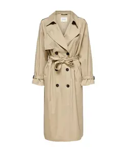 Парка и пальто из полиэстера Only, бежевый