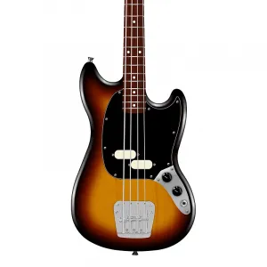 Бас-гитара Fender American Professional Classic Mustang Rosewood 3-цветный солнечный взрыв с чехлом