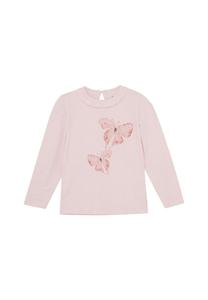 Топ Minymo Long sleeved top, Pink Dogwood/Pink