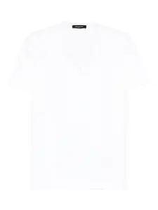 Футболка с V-образным вырезом Fabiana Filippi, белый