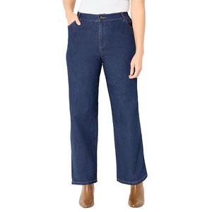 Женские джинсы plus size Right Fit Curvy с широкими штанинами Catherines, Bourbon Wash