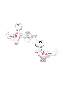 Bungsa Детские серьги-гвоздики розового цвета