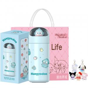 Набор термостаканов Hello Kitty Kuroimi 350 мл Sanrio, Half fish man синий thermos cup + random pendant 1