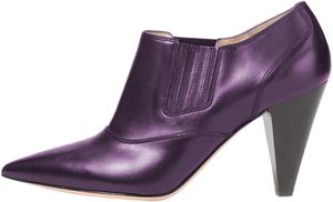 Женские ретро-ботильоны Pazzion с закрытым носком, зауженные, на эластичном конусовидном каблуке, короткие ботинки с удобной посадкой, классическая профессиональная рабочая обувь, размер 4-16 US, Purple