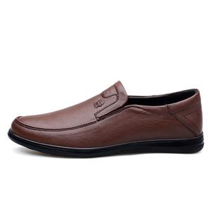 LAORENTOU Повседневные кожаные туфли мужские низкие черно-коричневые - коричневые, цвет Brown