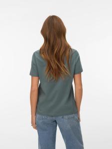 VERO MODA Футболка в зеленом и черном цвете