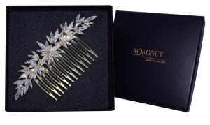 Kokonet, Золотая свадебная расческа, позолота, красивый эффект глэм-шик