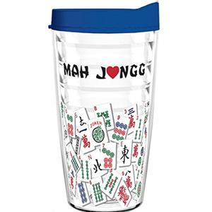 Стакан Mah Jongg, 16 унций (синяя крышка) Mah Jongg Direct, Multi