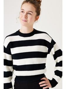 Пуловер Garcia Pullover, черный/белый