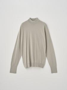 Классический пуловер из хлопкового трикотажа с длинными рукавами и воротником-стойкой | OAKDALE | 30 г, свободный крой