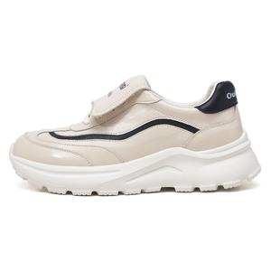 OULISASI Женские низкие повседневные туфли бежевые, цвет Beige