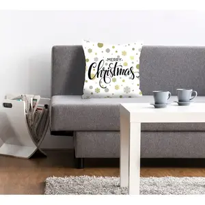 Декоративная подушка queence Schaylin, наволочка без наполнителя, 1 шт. Queence, Golden-grey + bedruckt