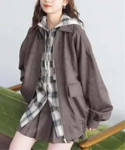 Лучший/Большая короткая блузон из искусственной кожи