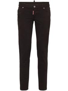 DSQUARED2 брюки скинни с заниженной талией, черный