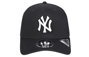 New Era Бейсболка с большой вышитой эмблемой, Black White