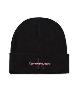 Шапка женская Calvin Klein Jeans с логотипом бренда, черный