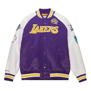Куртка Mitchell & Ness Los Angeles Lakers HOF Satin Jacket 'Pau Gasol 16', фиолетовый