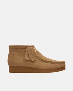 Ботинки WallabeeEVOBt из замши с резиновой подошвой Clarks, темно-коричневый