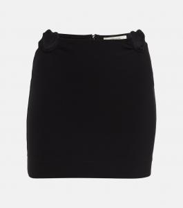 Мини-юбка с высокой талией Nensi Dojaka, черный