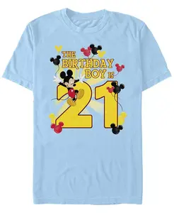 Мужская футболка с коротким рукавом Mickey Birthday 21 Fifth Sun, синий