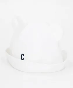 Шляпа с вышитым логотипом в одну точку Comme Ca Ism, цвет White