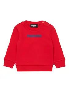 Толстовка с логотипом Dsquared2 Kids, красный