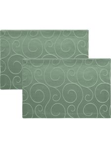 Erwin Müller Жаккардовые салфетки из смесовой хлопковой ткани, комплект из 2 штук, цвет Оберхаузен, оттенок шалфей